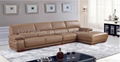 Foshan Coffer Color Leather Sofa Set