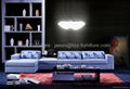 L.A028J-China Lizz Grey Corner  Fabric Sofas America Style