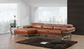 L.S998J-Modern Style Leather Sofa Yellow