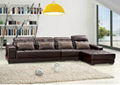 L.A2042J-America Style Leather Corner Sofa Living Room Sofas 1