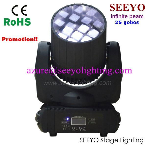 New 12pcs 10W Cree 4in1 LED Beam Moving Head Light