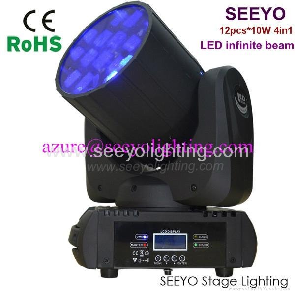 12x10W RGBW 4in1 LED Moving Head Light