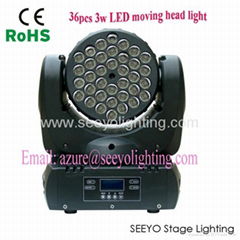 Professional 36x3W RGBW LED Beam Moving Head Light