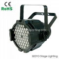 36pcs 3w indoor LED par light RGBW