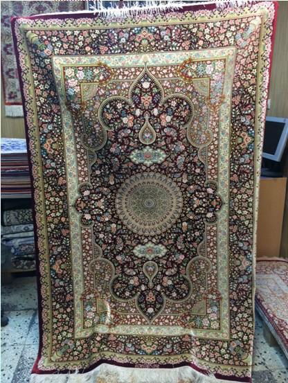 100% silk persian rug 06M