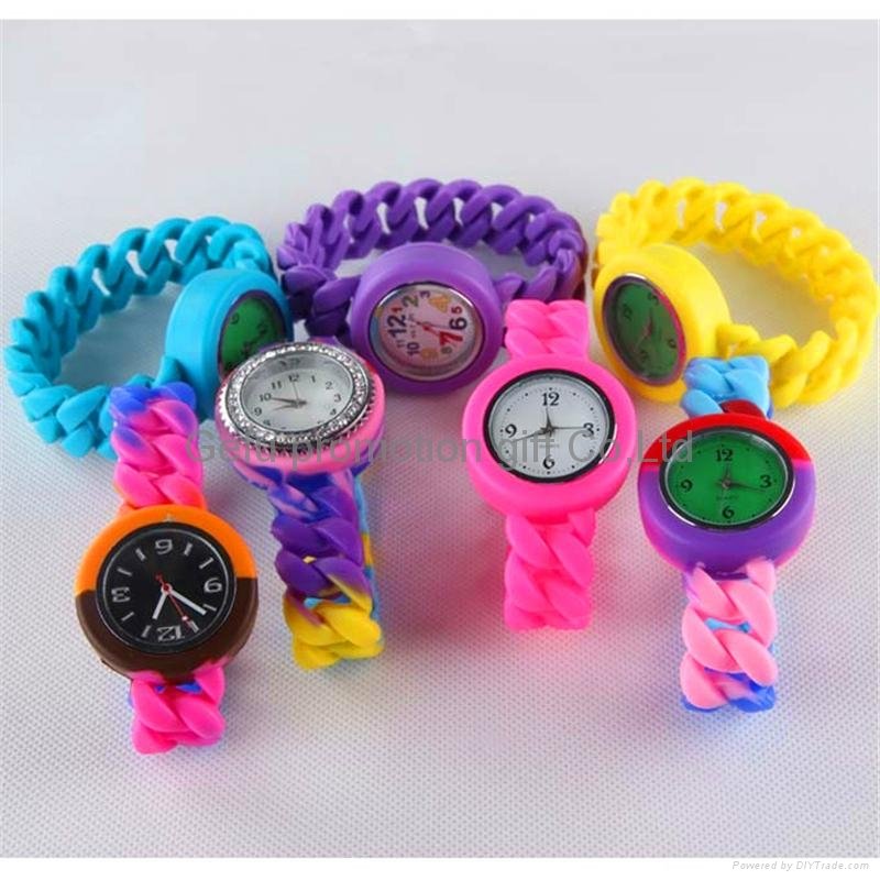 2014  fahsion silicone watch for women 4