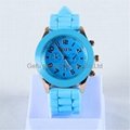 2014 Fashion silicone geneva watch hot selling wrist watch  2