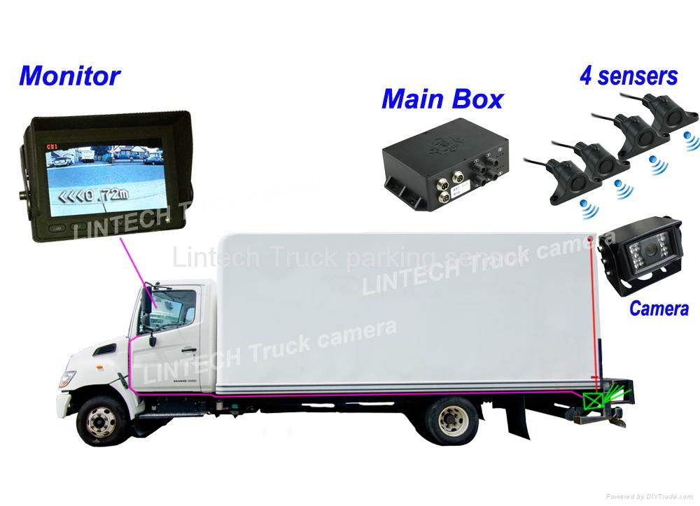 2014 NEW Design Truck parking sensor with rear view camera  2