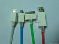 LED USB data cables (for Iphone 4,iPhone 5,Micro USB)