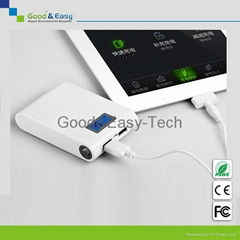 12000mAh power bank with LCD screen factory wholesale