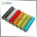 Emergency mobile phone charger portable power bank lipstick 2600mah power tube