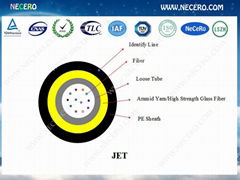 micro 12 cores blowing fiber optic cable with non-metallic JET 