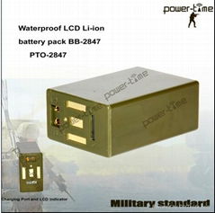 BB-2847/U LCD military battery with IP67