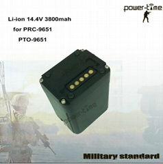 Rechargeable aselsan prc-9651 radio battery