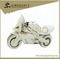 Nice Cardboard Motorcycle for Children Painting  