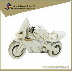 Nice Cardboard Motorcycle for Children Painting  