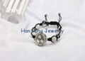 Clear Shamballa Watch Bracelet Handmade Fashion Shamballa Bead Bracelet for Men 