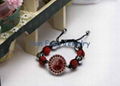 Light Siam Crystal Shamballa Watch Bracelet Handmade Fashion Shamballa Bead Brac 1