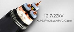 12.7/22kV XLPE Cable