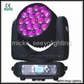 19 x 12W Zoom LED Moving Head Osram 4in1