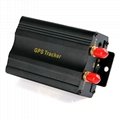 Vehicle Car GPS Tracker TK103A with GSM Alarm SD Card Slot Anti-theft Real-time 