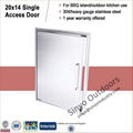 Outdoor kitchens 20 inch stainless single access door-vertical 2