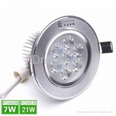 7W modern ceiling lighting round LED jewelry light