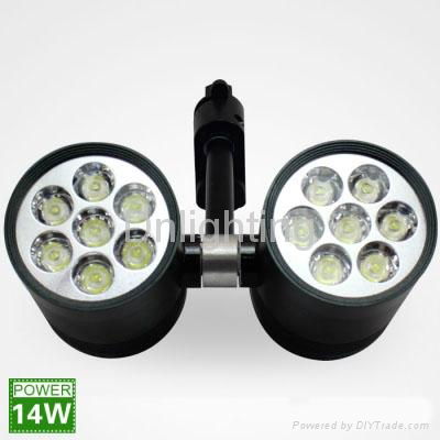 14W black LED track lights