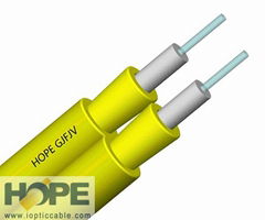 2 Cores Singel-mode/Multimode G.652D GJFJV Duplex Zipcord Indoor Optic Cable