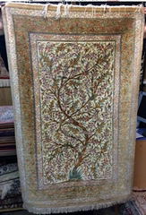 100% silk persian rug