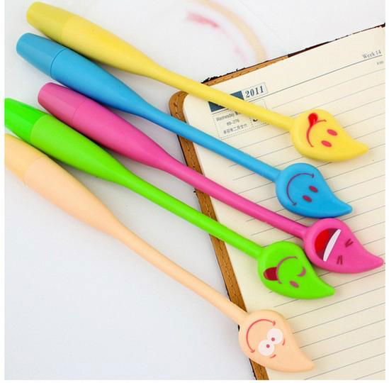 Creative finger pen flexible nib smiling face 3