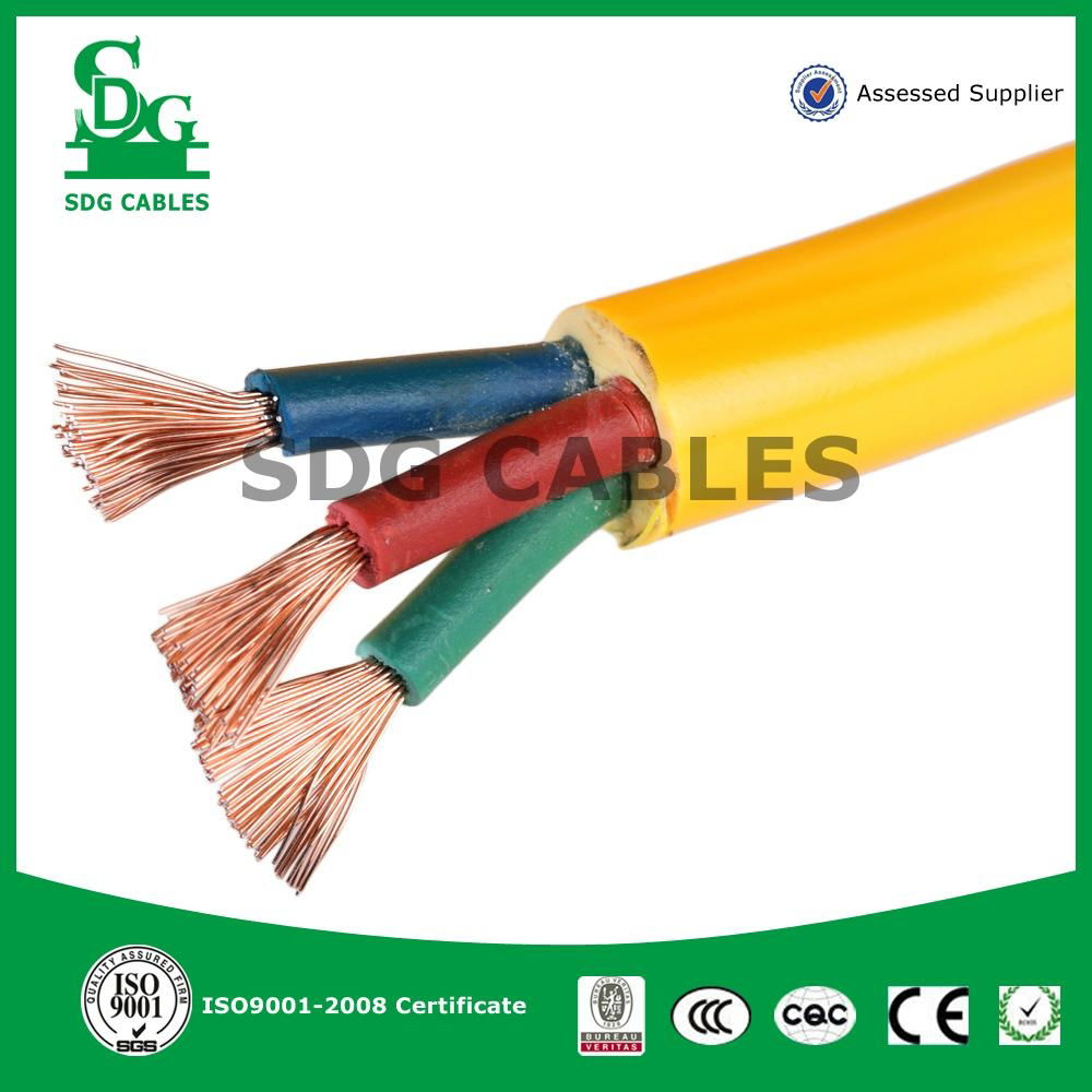 Hot! China Products PVC Insulated Copper Wire Electric Flat Cable SDG-10030 3