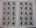 Traditional Chinese classical calligraphy teaching material "embedded"  5