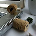 3D wine bottle stopper wooden cork usb flash drive 4