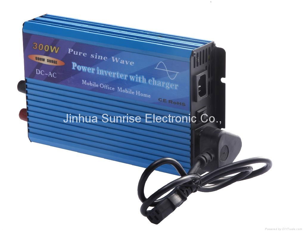 300W Pure Sine Wave Power Inverter with Charger and auto transfer switch