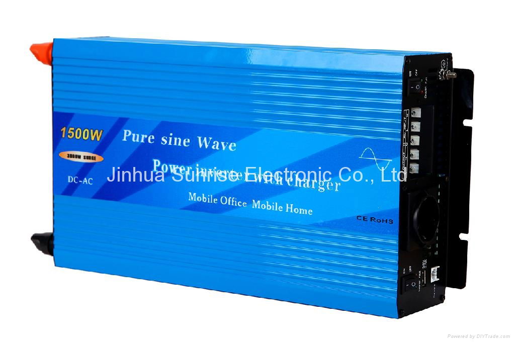 1500W Pure Sine Wave Power Inverter with Charger and auto transfer switch 2