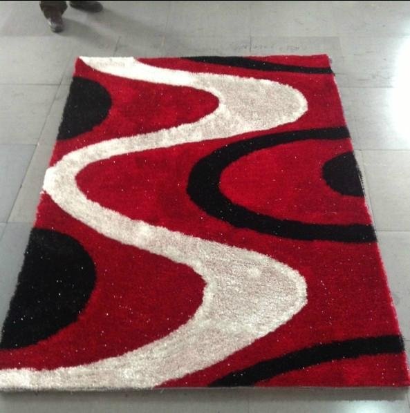100% polyester shaggy Carpet/Rug