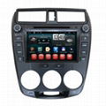 Dual Zone HONDA 2014 City Car DVD Player Steering Wheel Control Touch Screen BT 3