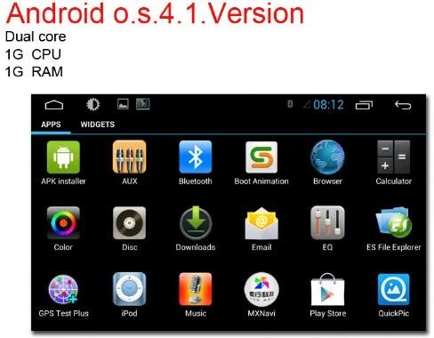 SUZUKI 2014 SX4 Android Car DVD GPS Bluetooth Hand-free ISDB-T DVB-T ATSC 1080P 4