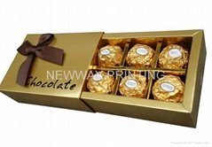 Chocolate gift paper box