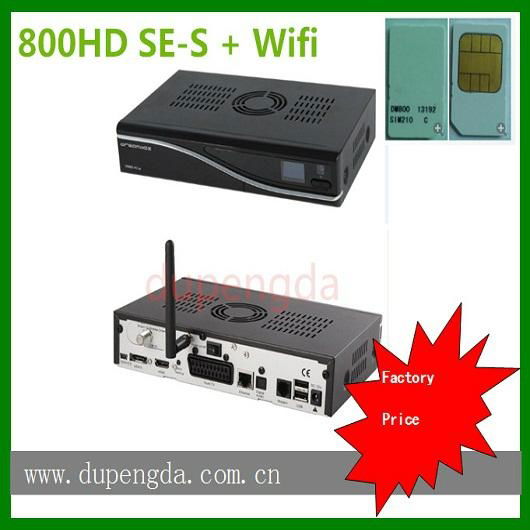 DM set top box 800hd se-s WIFI with Sim2.10