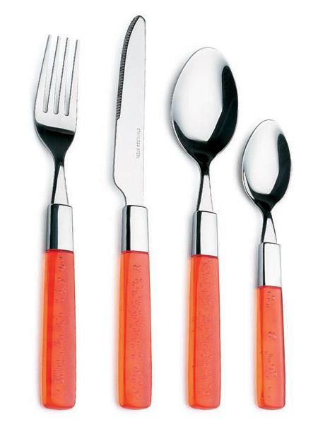 high quality satianless steel cutlery with plastic handle
