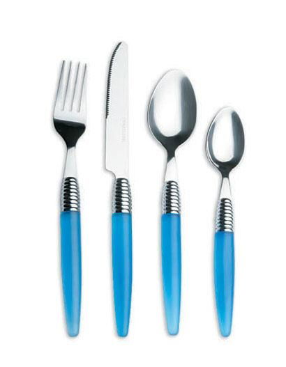 high quality satianless steel cutlery with plastic handle 4