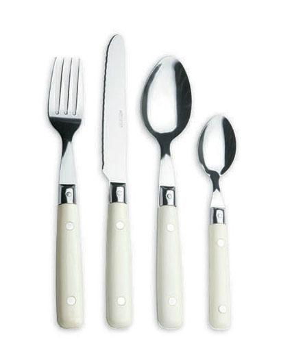 high quality satianless steel cutlery with plastic handle 5