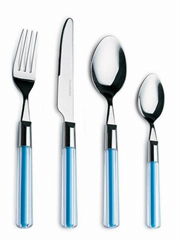 24pcs set high quality plastic handle 18/0 stainless steel cutlery