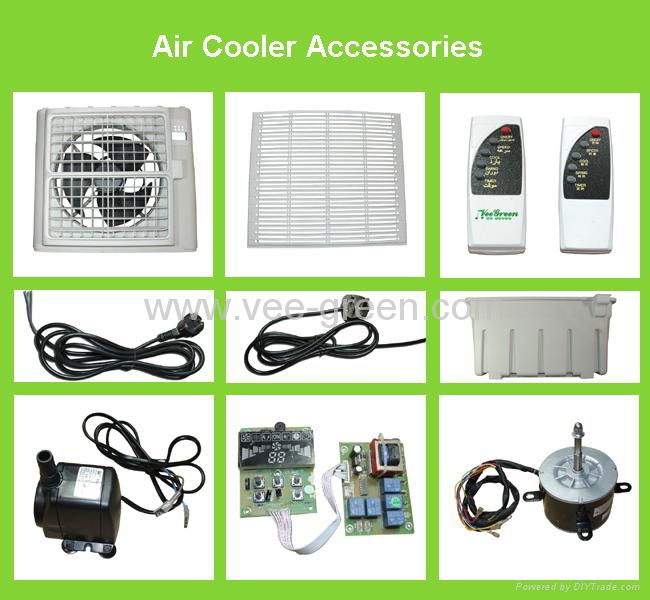 Powerful Two Fans Mobile Desert Cooler with Big Airflow 2