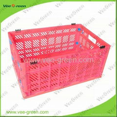 Plastic Vented Folding Crate for