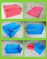 Plastic Vented Folding Crate for Transportation 2