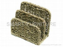 Household Woven Seagrass Card Holder