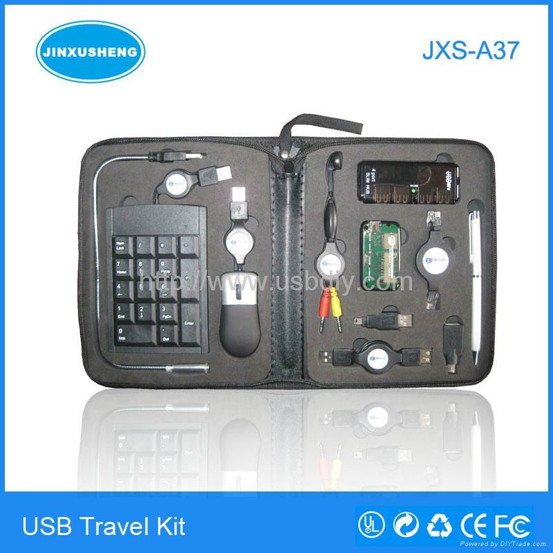 Priced direct sales computer peripheral promotional gift usb travel kit